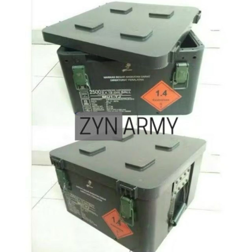 Sinartunggalshop  - PINDAD / BOX JATAH TNI / BOX PELURU