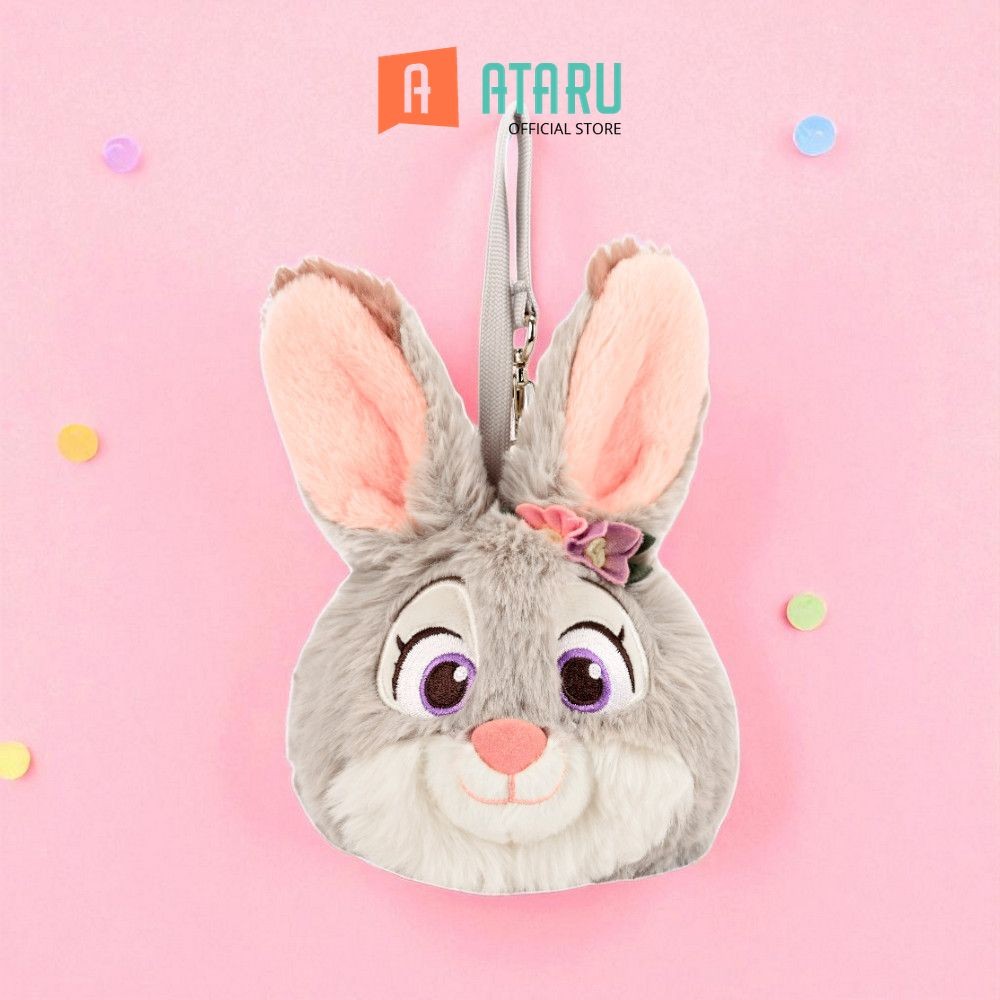 Ataru Disney Zootopia Dompet Koin Judy - Abu-Abu Coin Wallet Coin Purse Dompet Mini Dompet Lucu Pouc