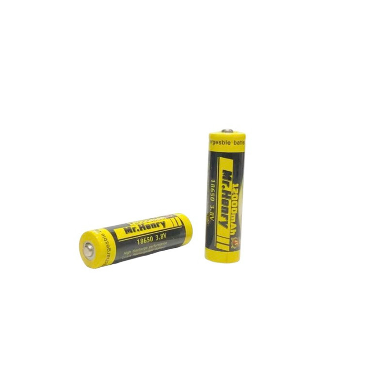 Baterai Cas 3.7V MR.Henry Timbul 18650 12000mAh Li-ion 3v7 12000 mAh Mr Henry