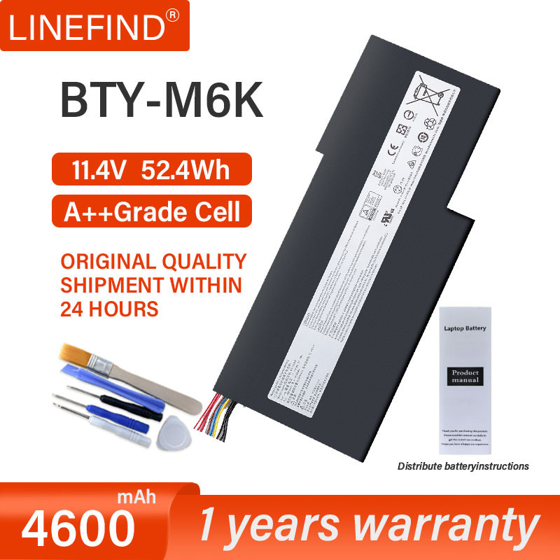 BTY-M6K Laptop Battery for MSI MS-17B4 MS-16K3 GF63 Thin 8RD 8RC GF75 Thin 3RD 8RC 9SC GF65 Thin 9SE