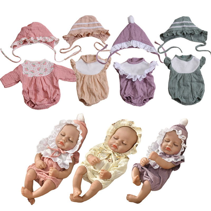 Lovely Doll Clothes for 40cm Reborn Baby Clothes 15inch Doll Bodysuit Exquisite lovely Doll Clothes 