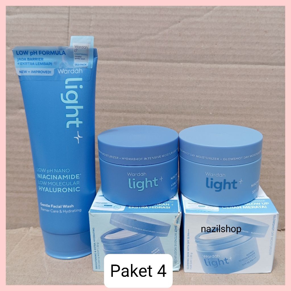 1 Paket Wardah Lightening 1paket 1paket wardah lightening lengkap simple 1 set make up