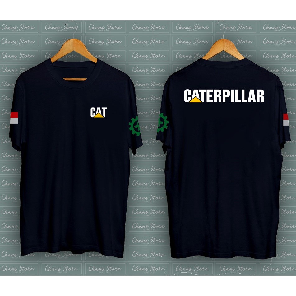 Kaos Baju Cat Caterpillar Excavator Contruction Alat Berat Tambang Batu Bara