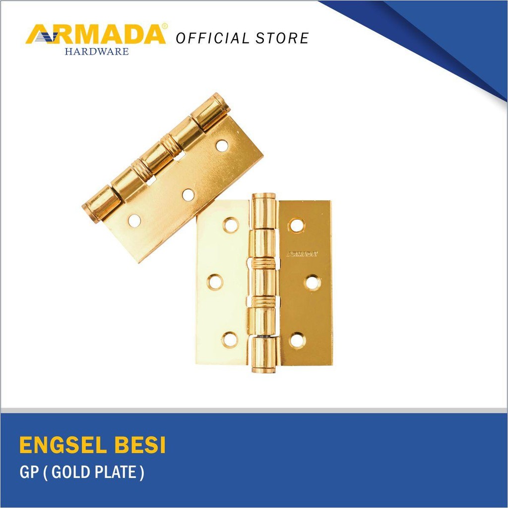 ARMADA Engsel Pintu Besi Gold  Kuning Engsel Jendela Engsel Pintu Tebal Engsel Besi