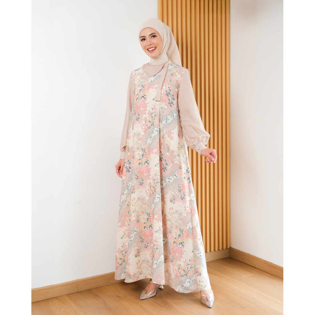 Muda Official | Signature I Printing Dress | Gamis | Aditi