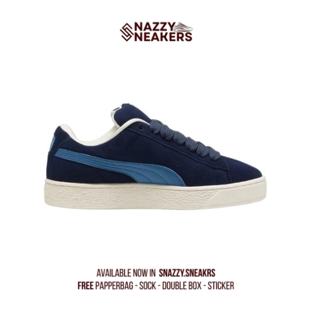 Sepatu Puma Suede Xl Navy Blue Sneakers Original unisex