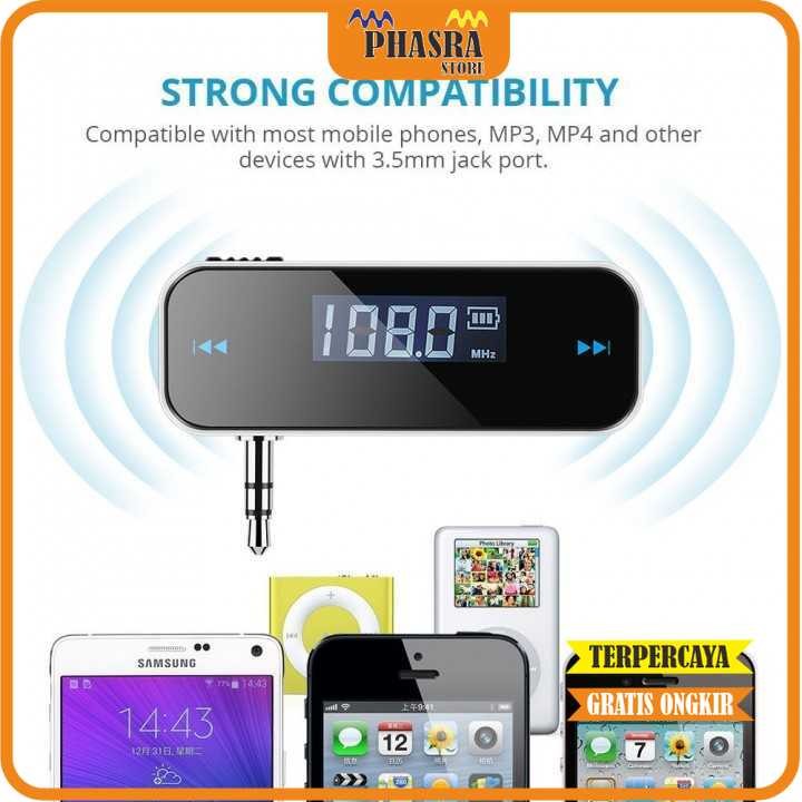 FM201 FM Audio 3.5mm Stereo Mini Wireless Transmitter -PHASRA-