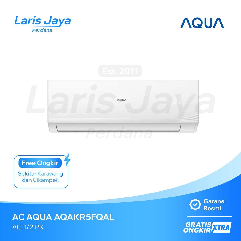 AC SPLIT AQUA 1/2 PK AQAKR5FQAL / AQA-KR5FQAL TURBO COOL - KARAWANG