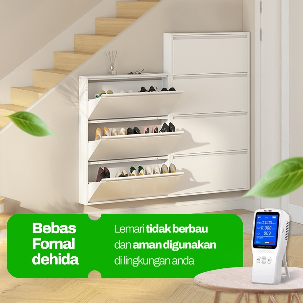 BES - Rak Sepatu Besi Kuat Tebal Lemari Sepatu Besi Rak Sepatu Susun Tertutup Besi Rak Sepatu Minima