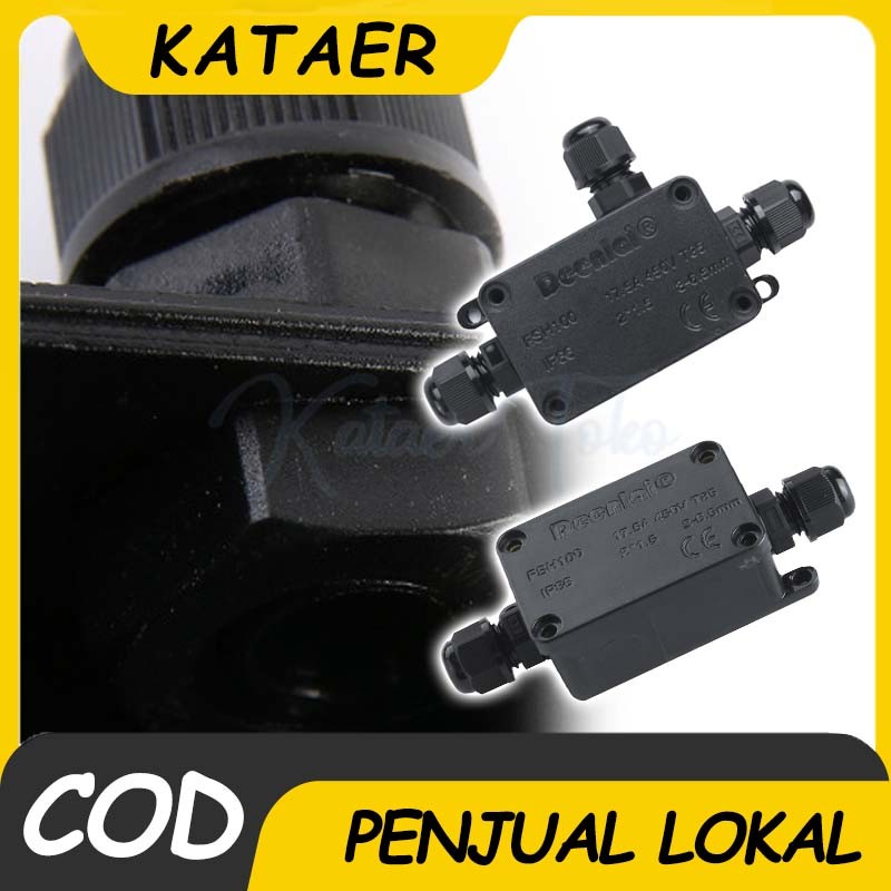 Junction Box 2/3 Hole Junction Box 2/3 Lubang Box Connector Sambungan IP66 Kotak Connector Kabel Ant