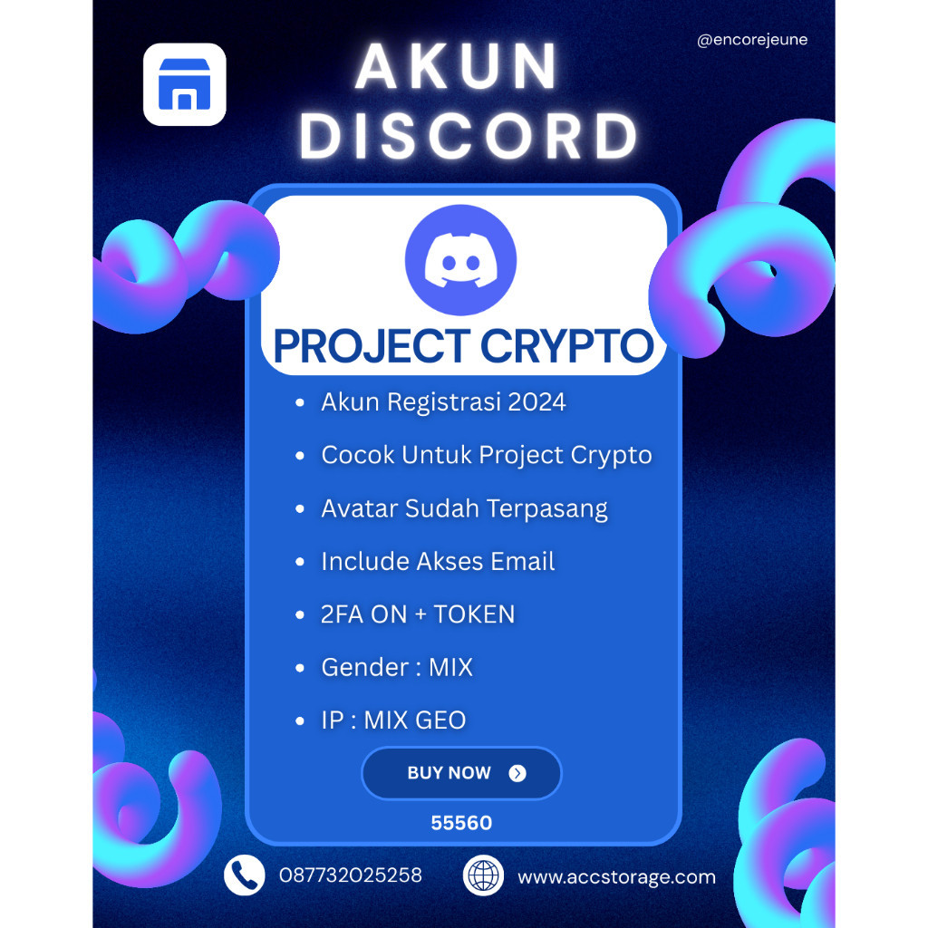 Akun Discord | Discord Kripto | Discord Crypto | Include Email + Token + 2FA