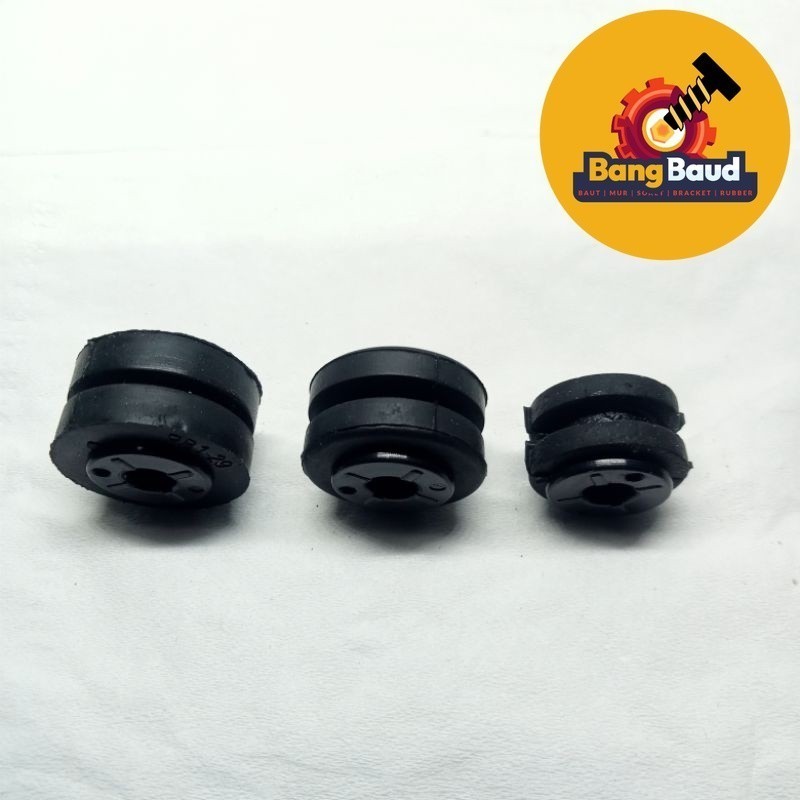 GROSIR BAUT SPAREPART ONDERDIL KARET RING BODY LUBANG M6 BAUT 10 RING TOPI PLASTIK TAHAN GETARAN COV