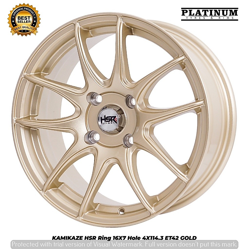 PROMO VELG HSR RING 16 GOLD VELG MOBIL AVANZA XENIA BINGUO LIVINA KIJANG GALANT