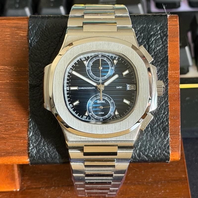 Seiko Nautilus Blue Gradient Chronograph VK64 Automatic Exclusive
