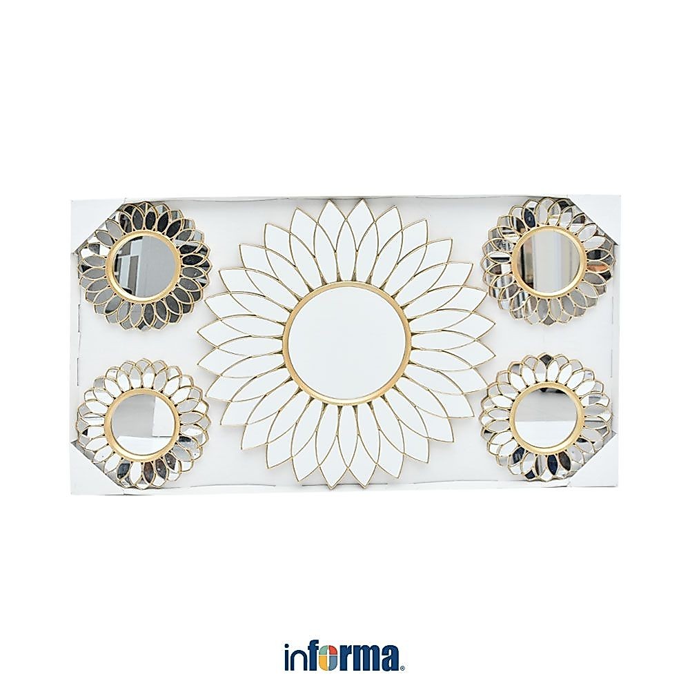 Informa Hiasan Dinding Set 5 pcs Km35 - Gold Wall Art Dekorasi Dinding Wall Decoration Pajangan Dind