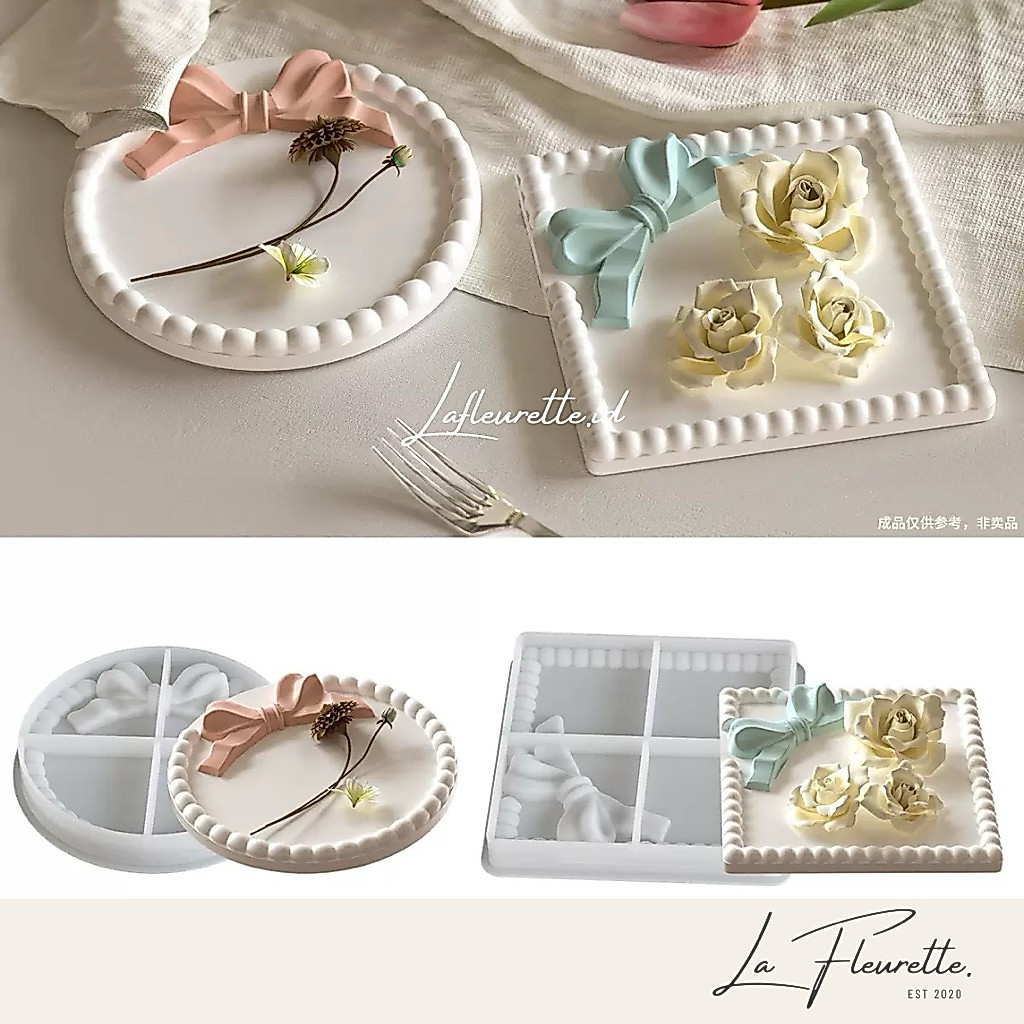 cetakan silikon nampan pita / cetakan resin bulat pita / cetakan resin kotak pita / cerakan resin ha