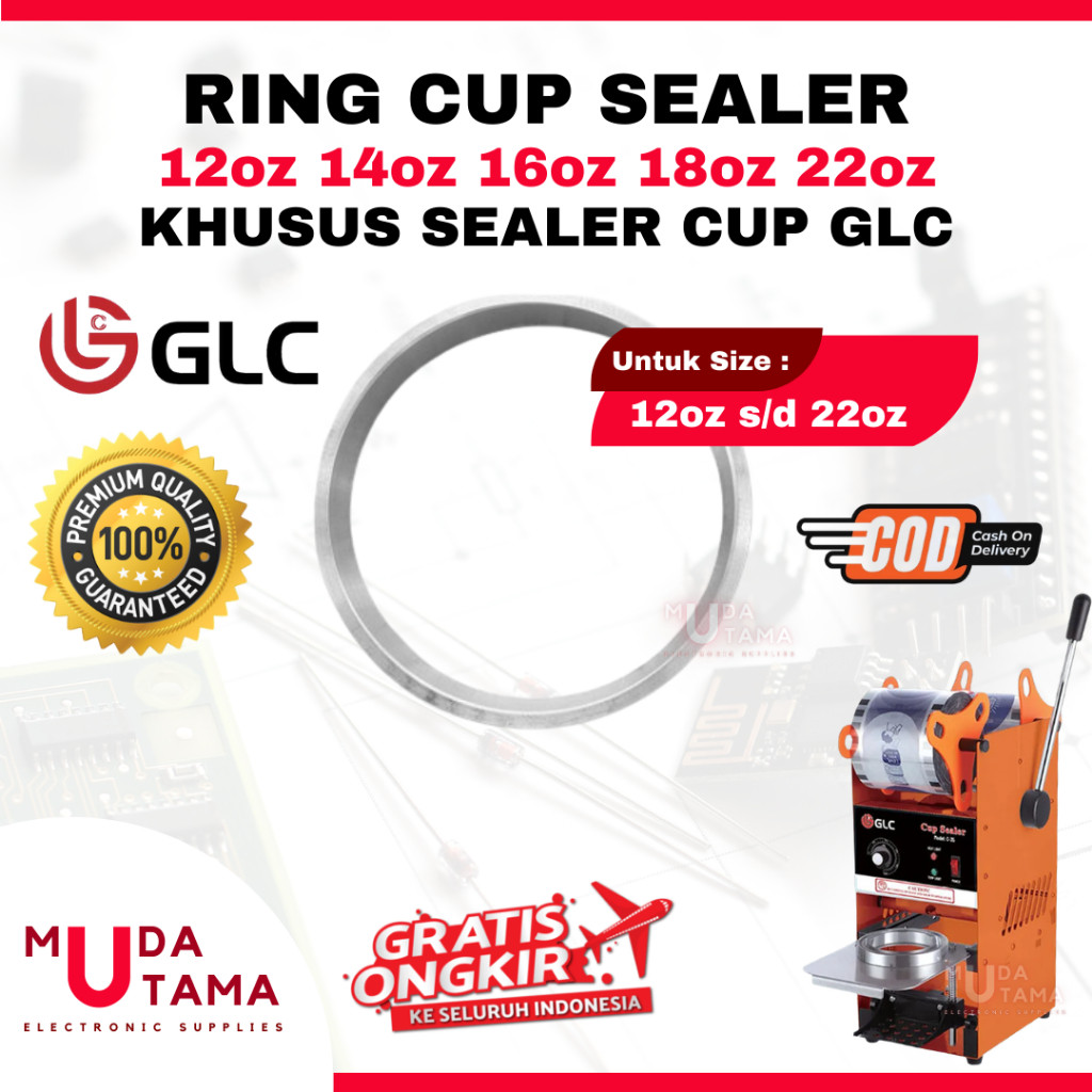 RING CUP SEALER GLC 12oz s/d 22oz FLAT CUP | RING SEALER CUP GLC | RING SEALER CUP GLC 12oz | RING S