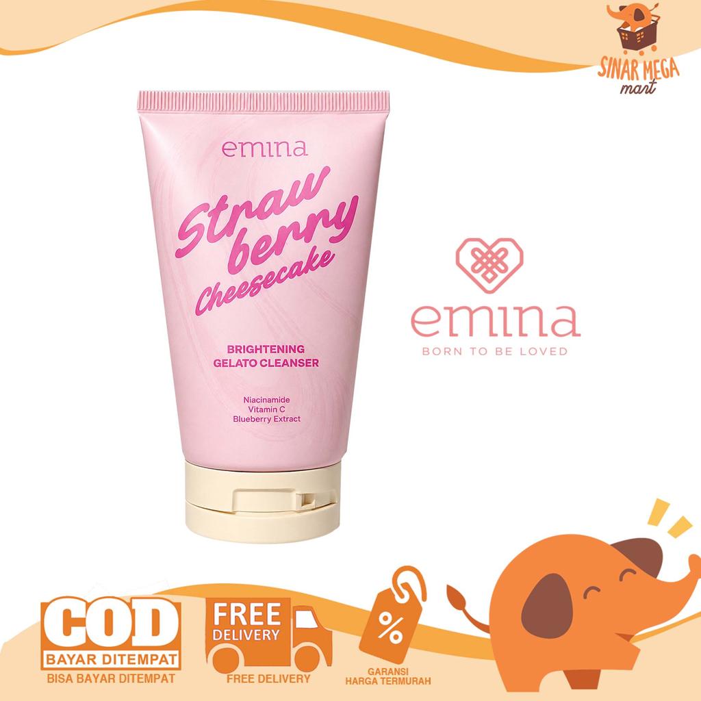 Emina Brightening Gelato Cleanser Series 100ml - Strawberry Cheesecake