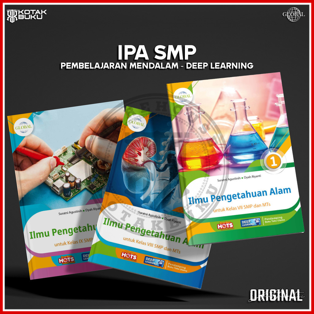 [ TS ] Buku IPA kelas 7 8 9 SMP Deep Learning / IPA SMP / Global / Tiga Serangkai