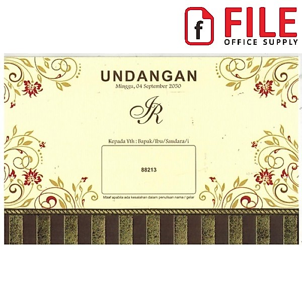 Blangko Undangan Pernikahan Kosong Murah - ERBA 88213