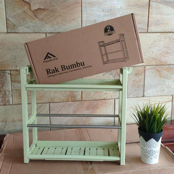 Rak Bumbu Mini Fawsline // Rak Bumbu Minimalis - Hijau