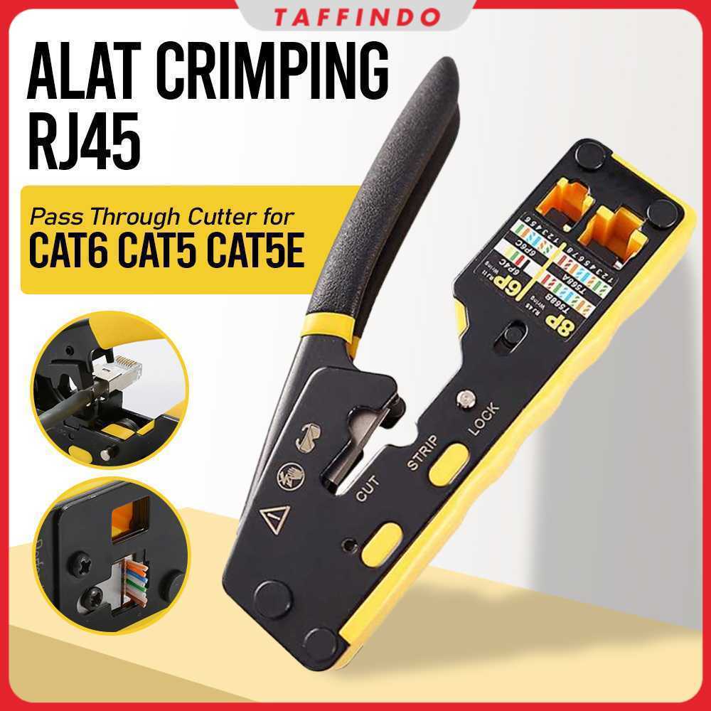 Alat Crimping RJ45 Pass Through Cutter for CAT6 CAT5 CAT5E - 6088