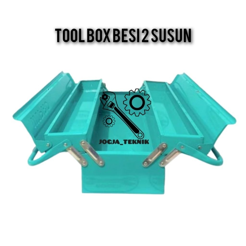 Wipro Tool Box Besi 2 Susun TBB-02 / Kotak Perkakas Kunci Tool Box Susun Wipro Original