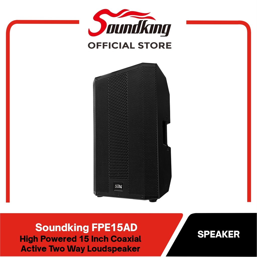 Soundking FPE15AD High Powered 15 Inch Coaxial Active Two Way Loudspeaker for Versatile Sound with B