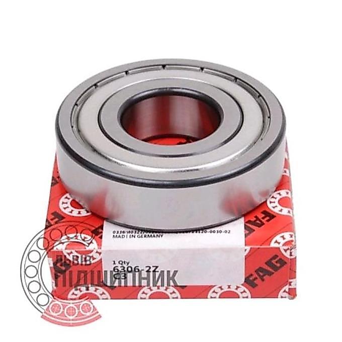 BEARING 6306 2Z C3 - 6306 ZZ C3 F A G