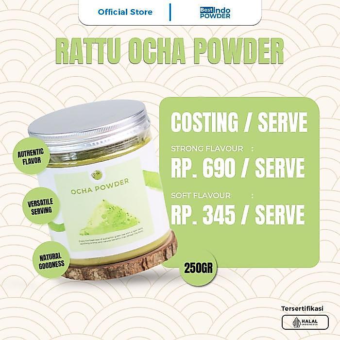 Ocha Powder Bubuk Ocha Minuman Rattu Japanese Tea Japan Tea Teh Hijau Terbaruu