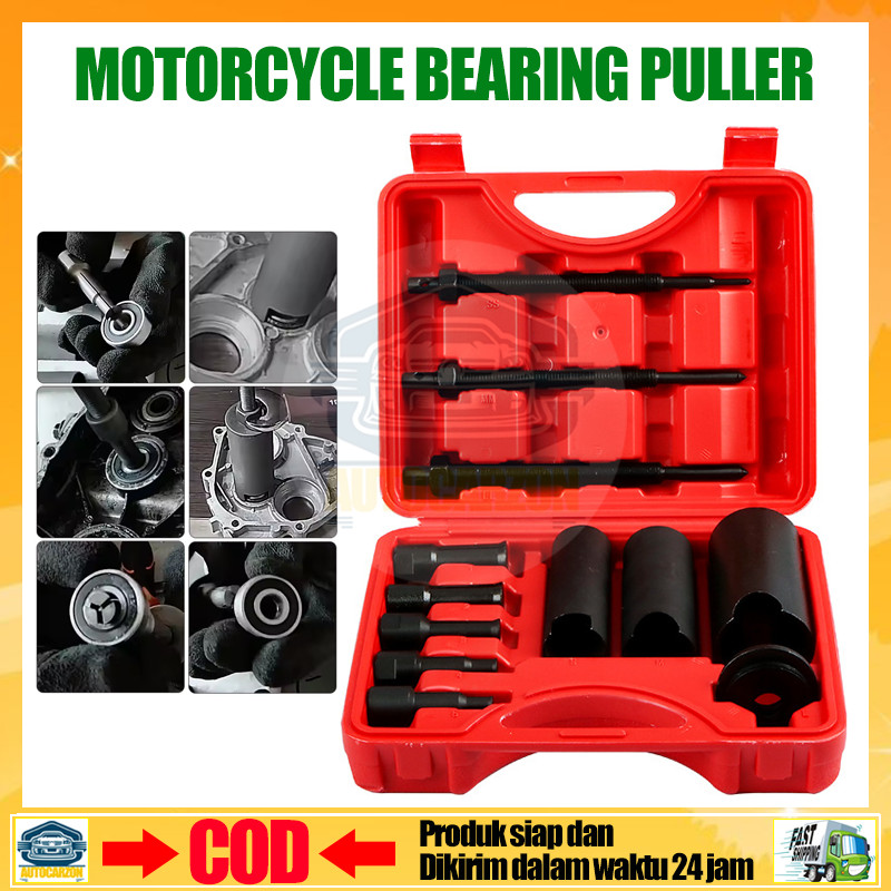 ✦Siap, cod✦Treker Bearing Puller Box Kit Treker Alat Buka Cabut Lepas Laher 13 Pcs CVT Treker