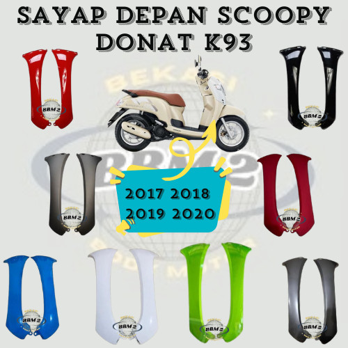 COD - Cover Front Sayap Tebeng Kap Depan Samping Kanan Kiri Scoopy K93 FI ESP DONAT 2017 2018 2019 2