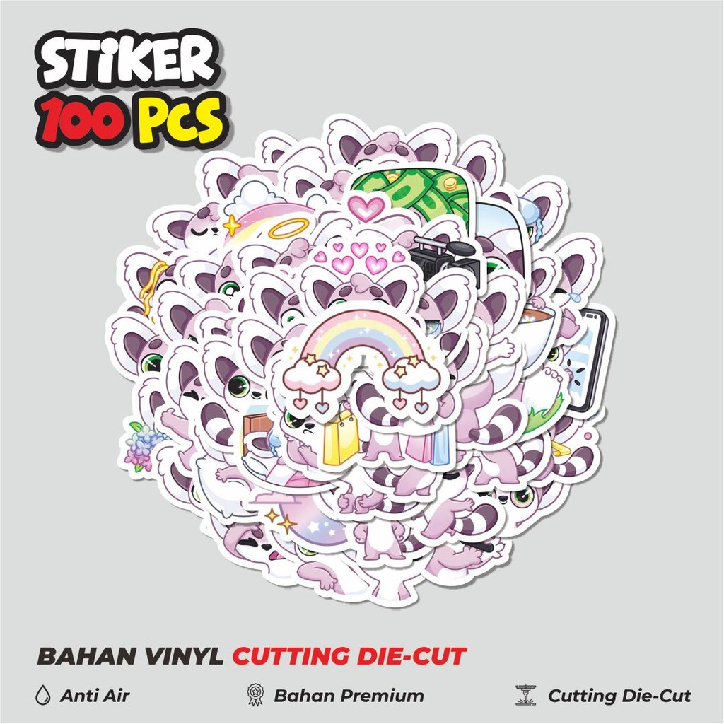 

Terbaru! 50 pcs Stiker Kartun Funny Violet Lemmy Dekorasi Lucu Kreatif untuk Notebook, Skateboard, HP