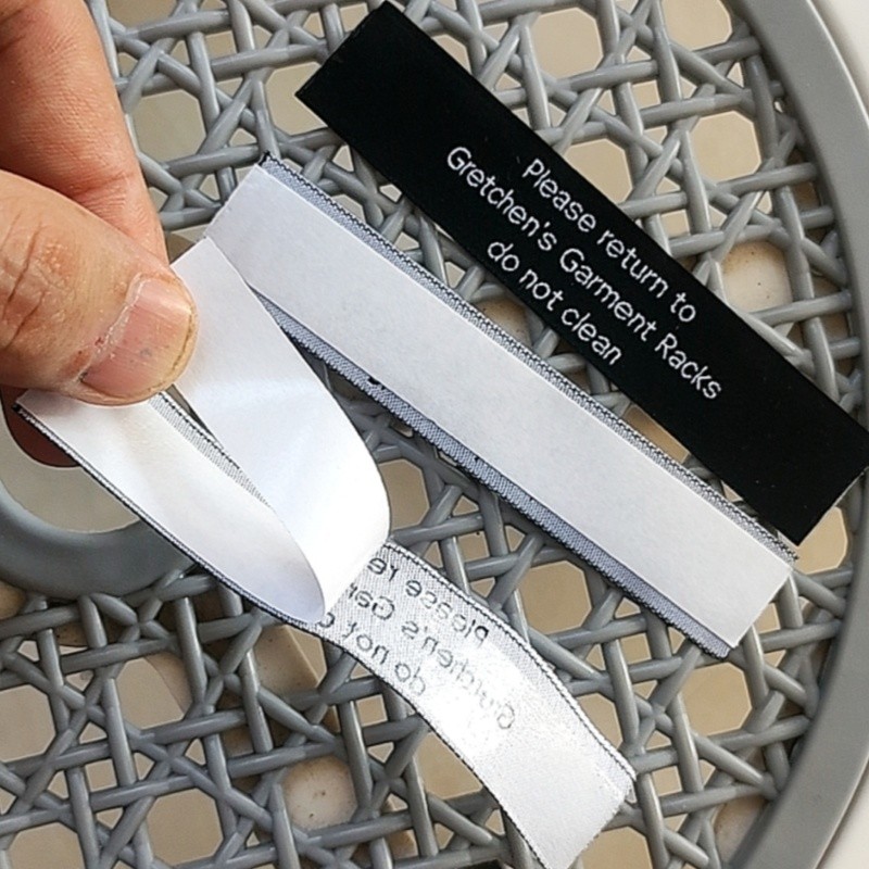 

500PCS Custom Long Size Self Adhesive Sticker 2 * 10 cm Cloth label Stick on Garment Labels