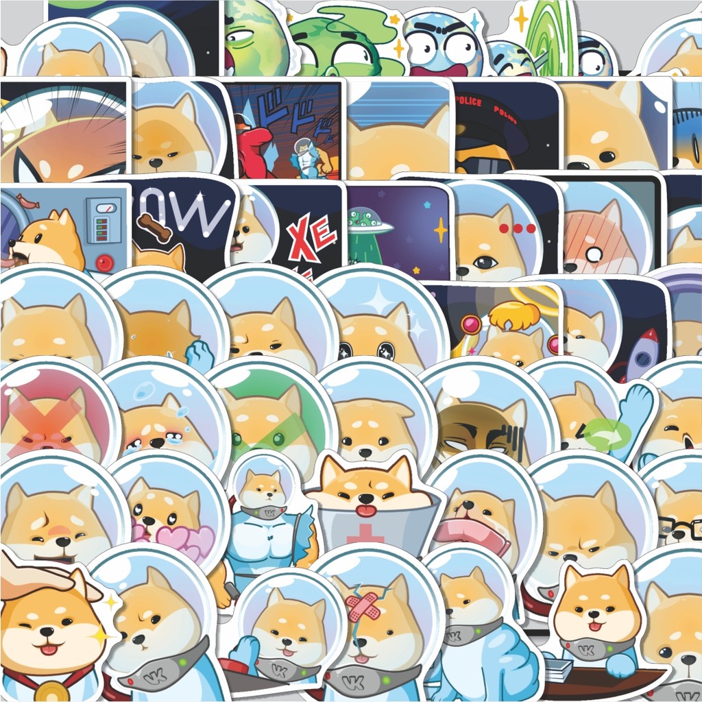 

Stiker Cutting Pack Stiker Animal Cute Space Ranger Akio Isi 100Pcs Series Aesthetic Lucu Keren Untuk Koper Bahan Vynil