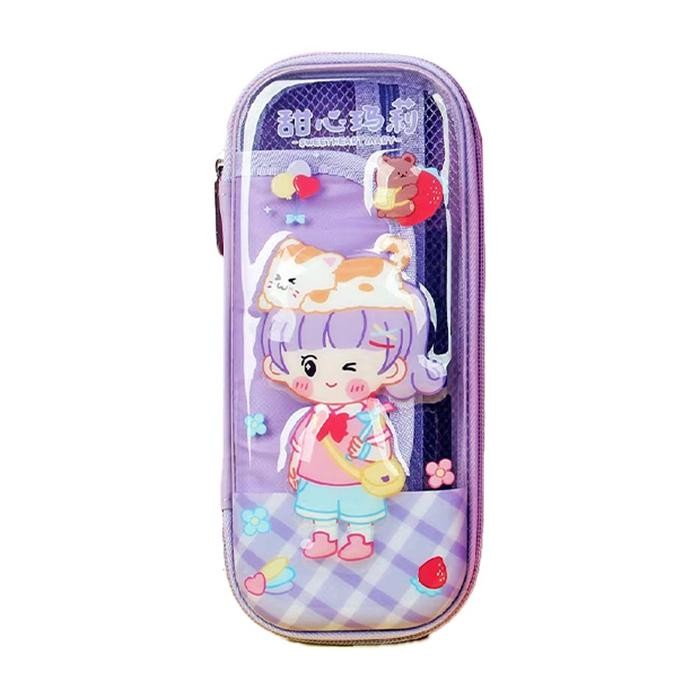 

【DELTA】KOTAK PENSIL ANAK MURAH | MOTIF ANAK TEMPAT PENSIL ANAK / Tempat Pensil Aesthetic Tempat Pensil Anak Laki Laki Waterproof Kotak Pensil Anak Perempuan Alat Tulis Sekolah ST-040 dusgrip anak cewek - ST-040-PK