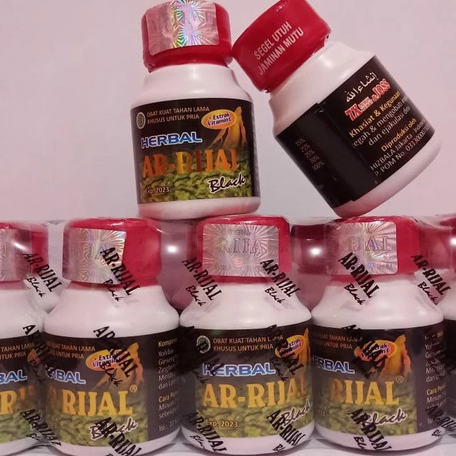 Best Promo (privasi aman) Ar rijal Merah obat kuat dan tahan lama isi 10kapsul ampuh berjam-jam
