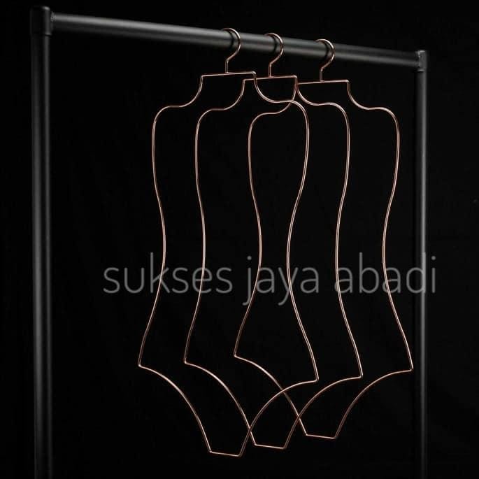 

Gantungan Baju Setelan / Gantungan Bikini / Swimwear Hanger - GOLD