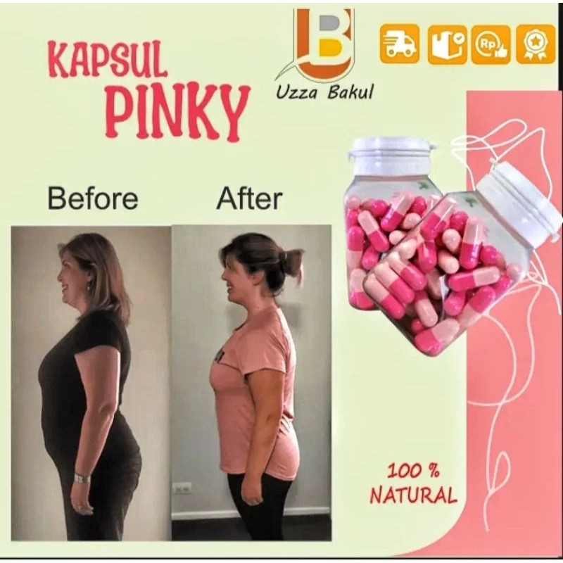 Baru (privasi aman) Pinky Obat Diet Kapsul Pelangsing Original Ampuh / Pinky SLIMMING CAPSULE HERBAL