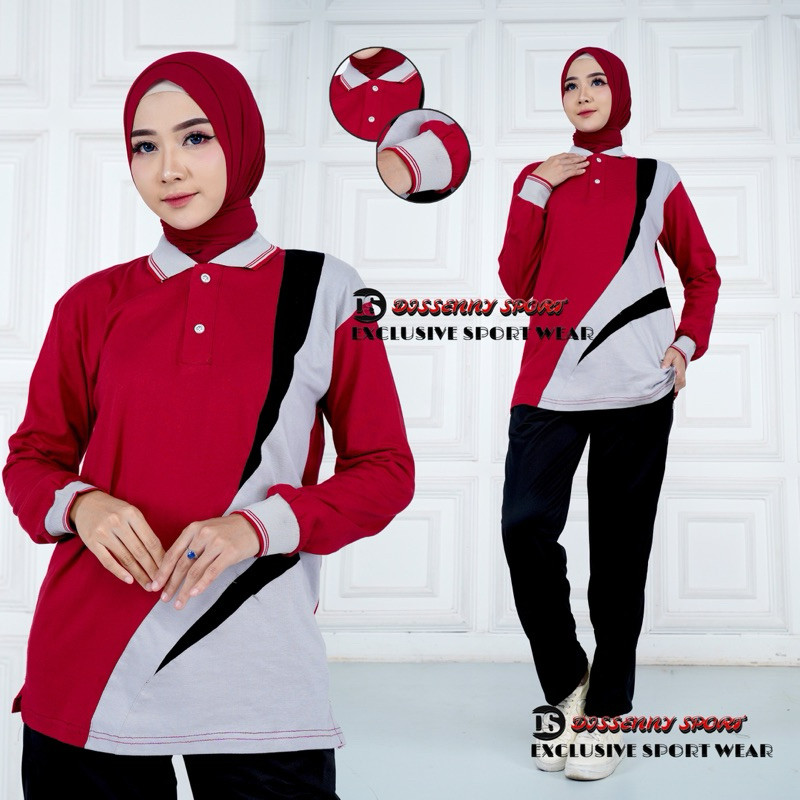 SLIDEBAR Baju 1Set Training Olahraga Wanita Pria / Pakaian Olahraga pria wanita