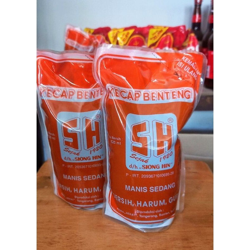 

TERLARIS Kecap manis benteng SH refill 620ml , SACHET terbaik