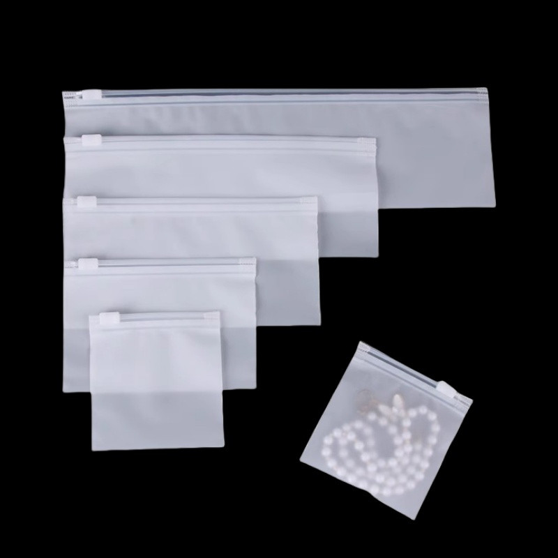 

StoBag 50pcs Wholesale Frosted Matte Zipper Bags Packaging Small Self-sealing Jewelry Stationery Storage Reusable Pouches Pocket