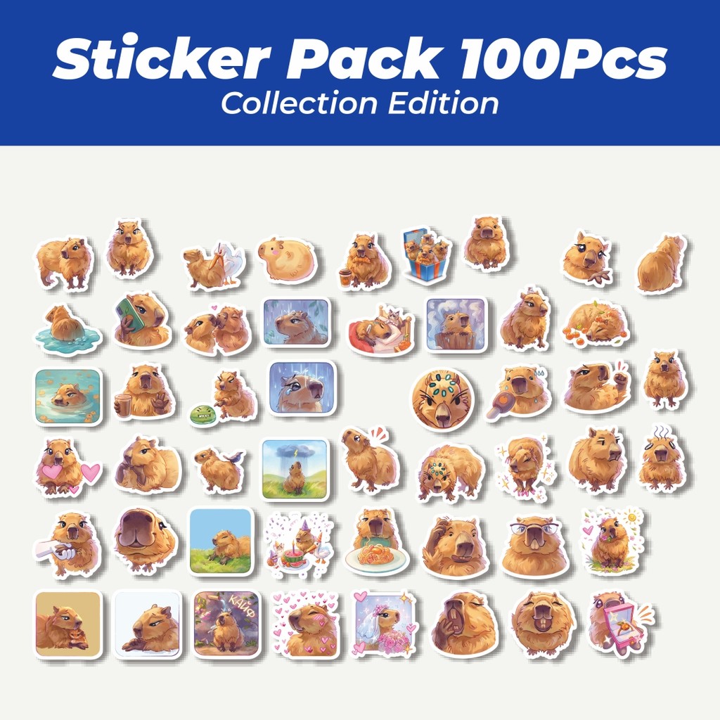 

Hot Stiker Kartun Carbonara The Capybara Lucu Anti Air Stikers Berperekat Waterproof Sticker Decal Buat Motor Helm Buku Journal Koper Casing HP Laptop Botol Minum