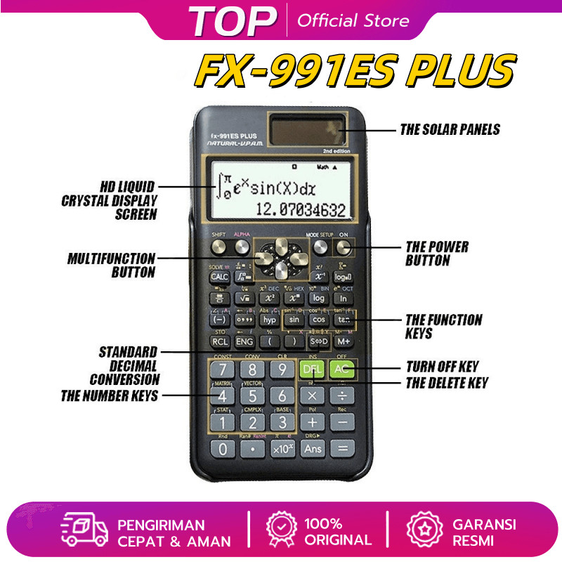 

Kalkulator Scientific FX-991EX Kalkulator Scientific ilmiah FX-991EX Classwiz Asli dan Bergaransi FX-991CW Kalkulator Ilmiah Original 991ES-Plus Kalkulator Scientific Calculator Scientific Kalkulator Scientific 82ms