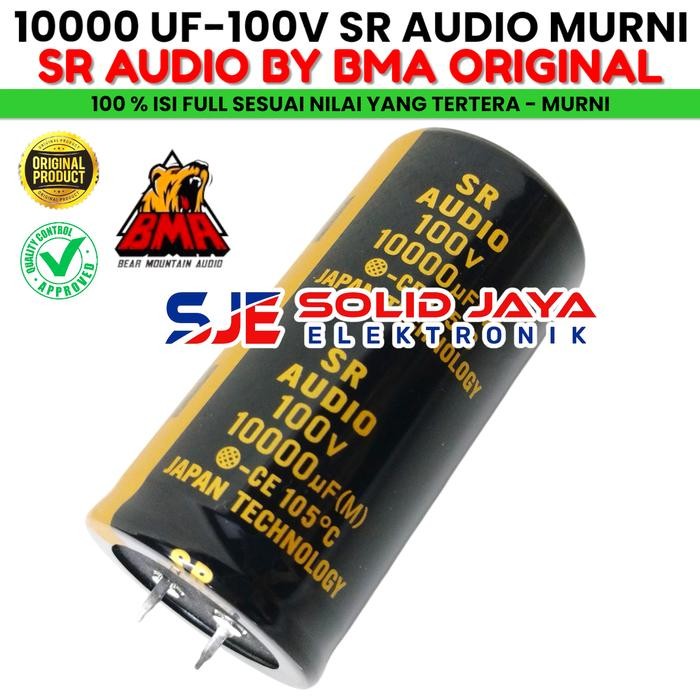 CAPASITOR ELCO SR AUDIO 10000 UF 100 V ELKO 10000UF 100V MIKRO ASLI