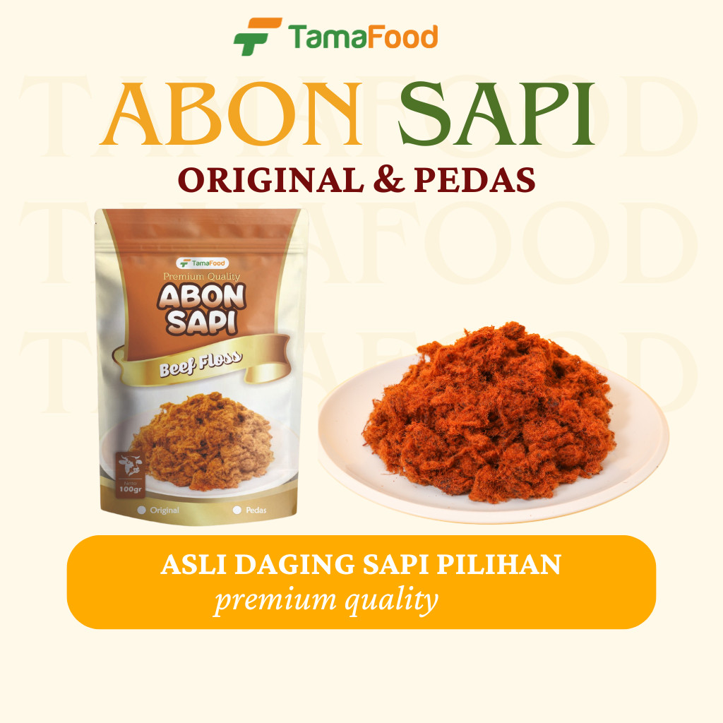 

Tamafood - Abon Sapi Rasa Original / Pedas 100gram