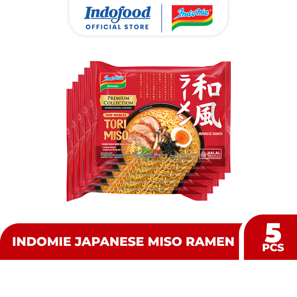

5 PCS - Indomie Japanese Miso Ramen 86 Gr
