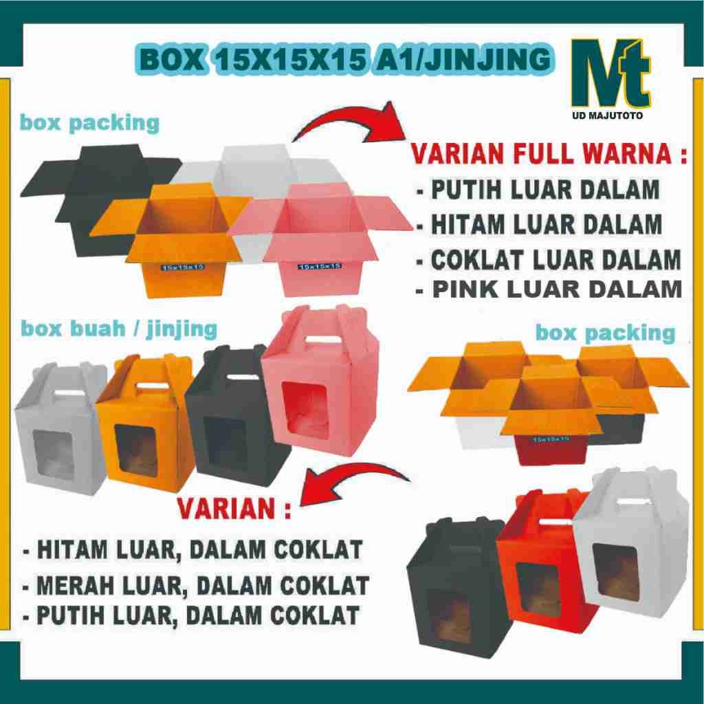 

Box 15x15x15 Cm / Box Jinjing / Box Buah / Kardus Polos
