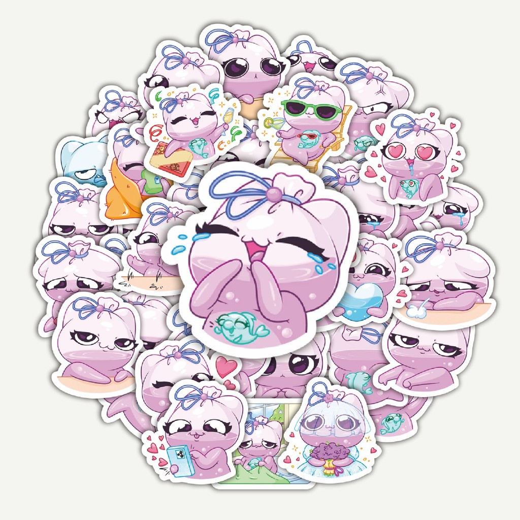 

Sticker Pack Stiker Kartun Cuty Kiselka | Sticker TUMBLR | Stiker LAPTOP KOPER HELM