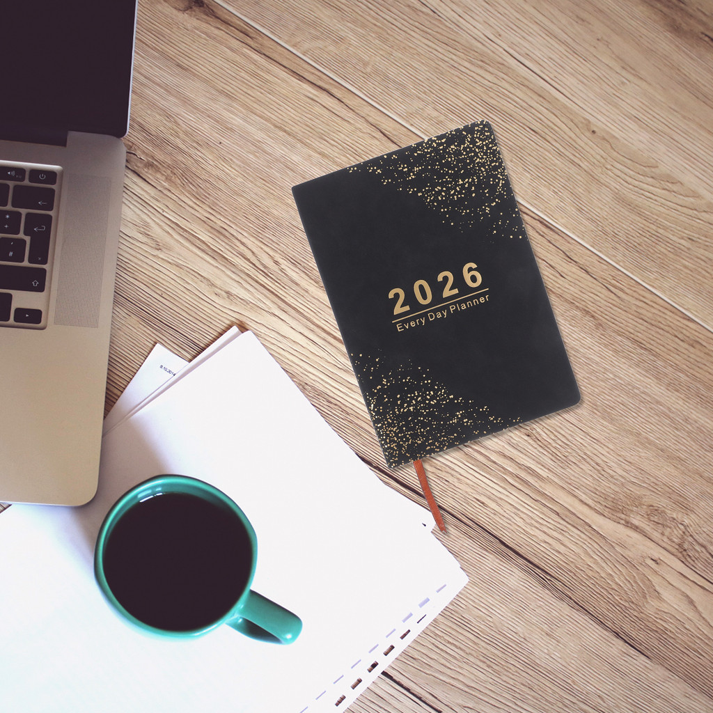 

2026 Planner Calendar Journal A5 Thick Paper Design Rounded Corners Daily Task Appointment Book January To December